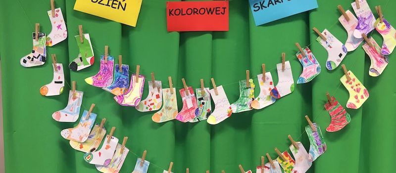 Dzień Kolorowej Skarpetki w naszym przedszkolu